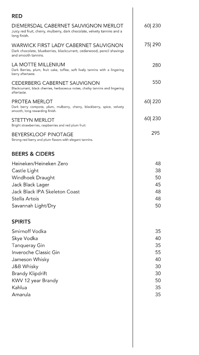 The Gardeners Cottage Restaurant Photo Menu 1