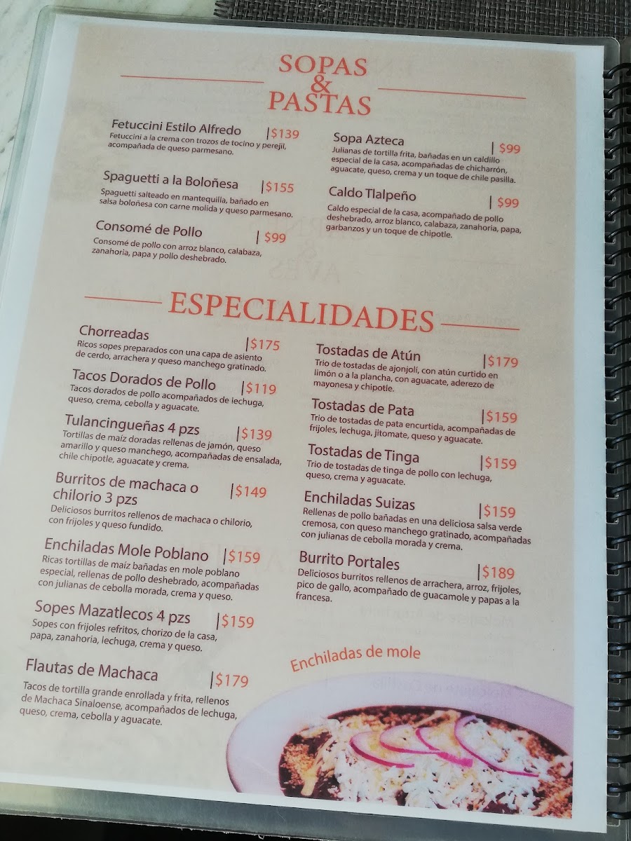 Restaurante Los Portales Pachuca Photo Menu 2