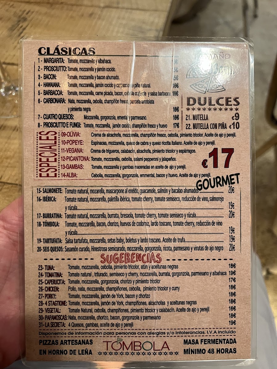 Pizzería Tómbola Photo Menu 2