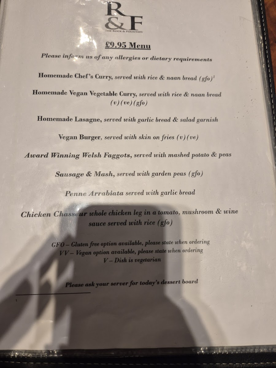 The Rock & Fountain Inn Photo Menu 10