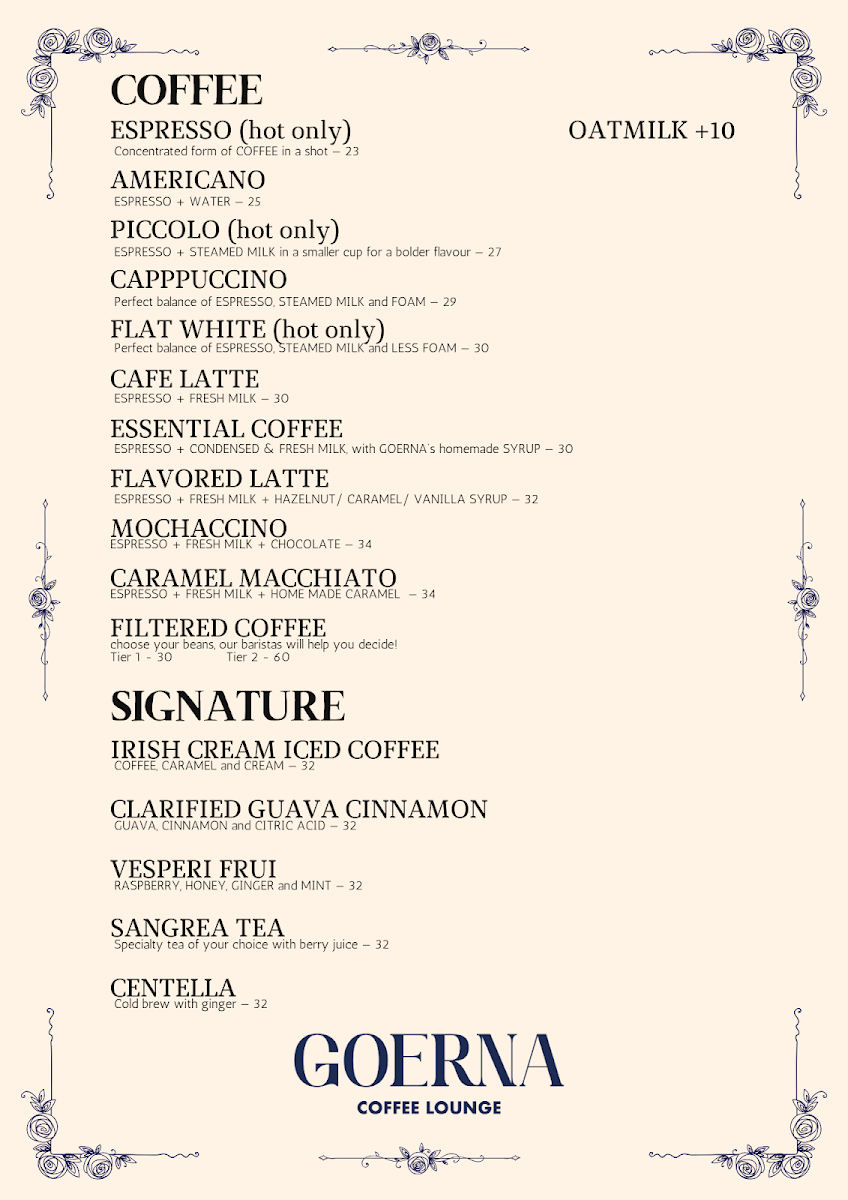 GOERNA Coffee Lounge Photo Menu 7