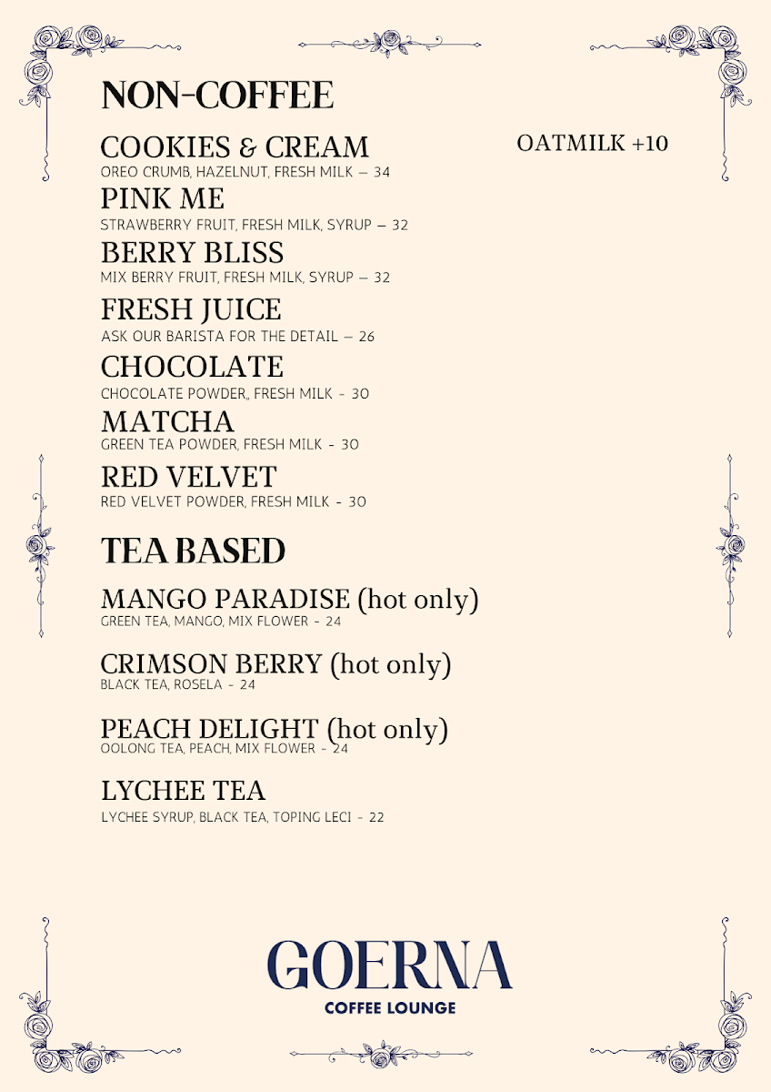 GOERNA Coffee Lounge Photo Menu 9