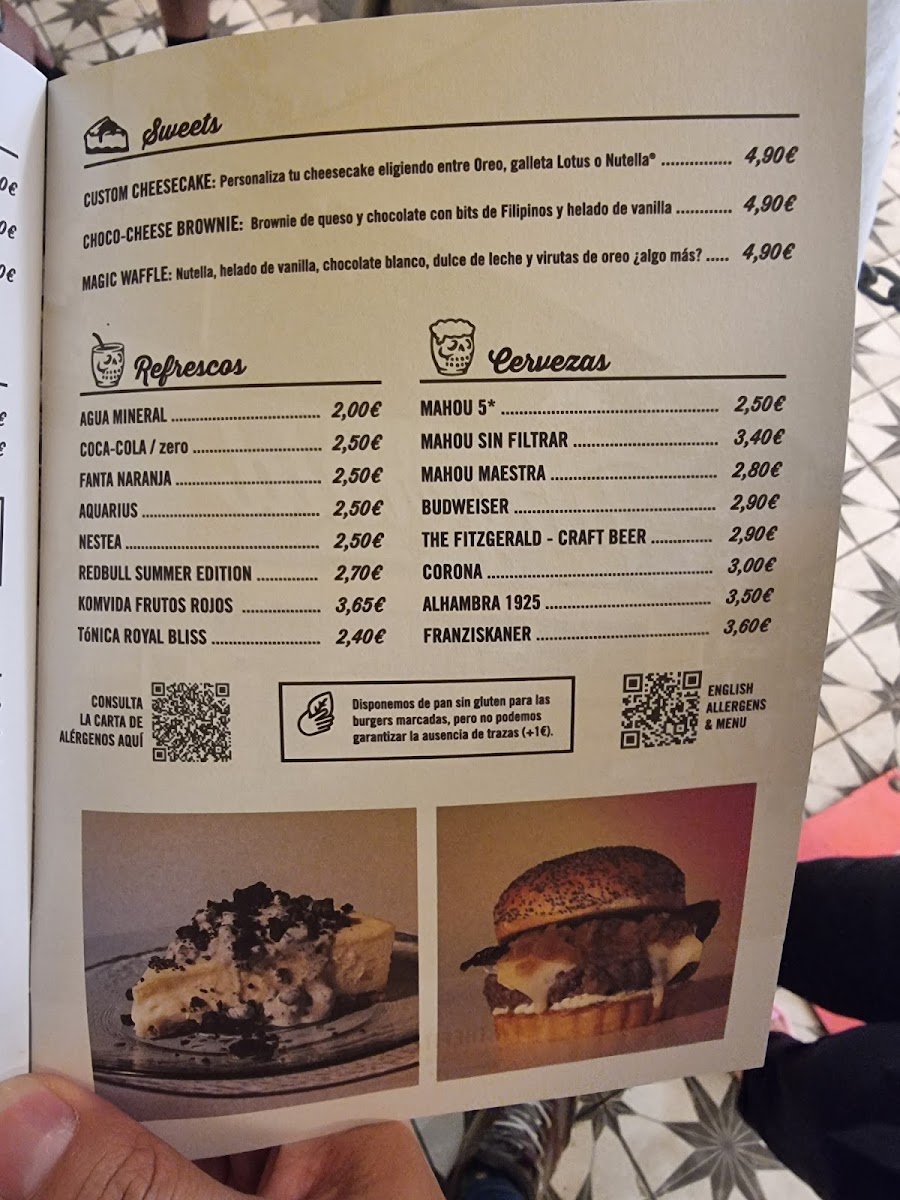 The Fitzgerald Burger Company Photo Menu 5