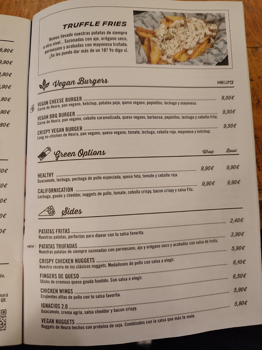 The Fitzgerald Burger Company Photo Menu 7
