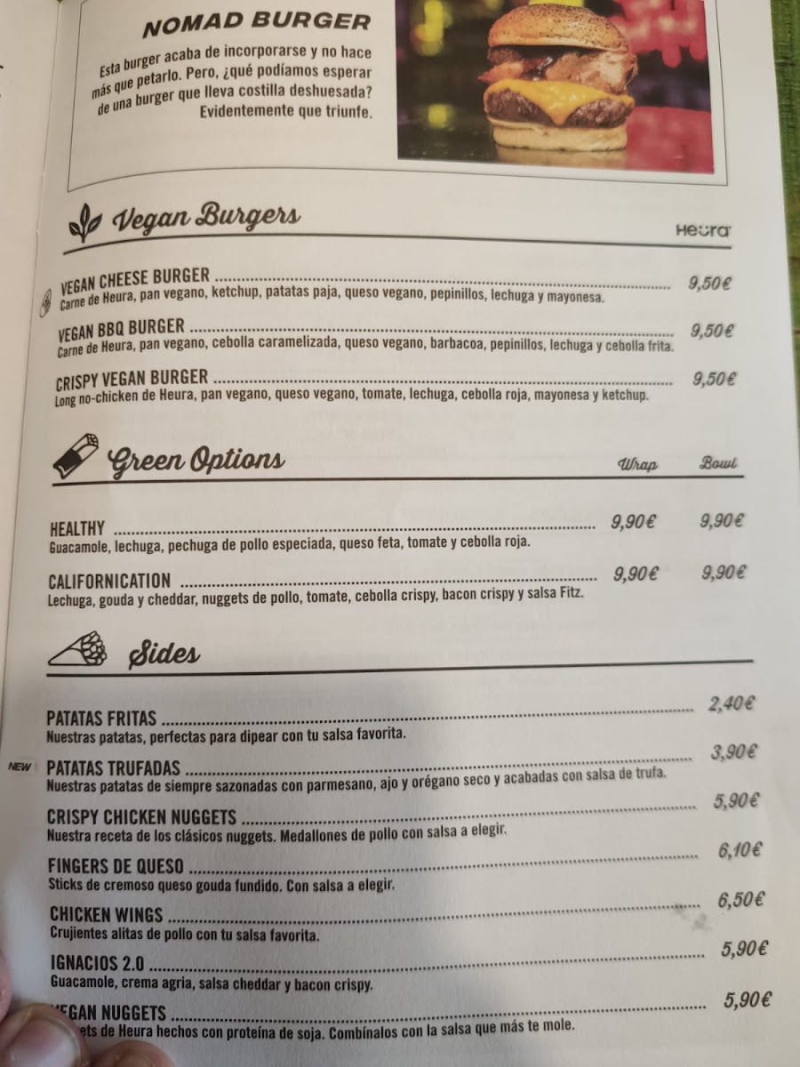 The Fitzgerald Burger Company Photo Menu 9