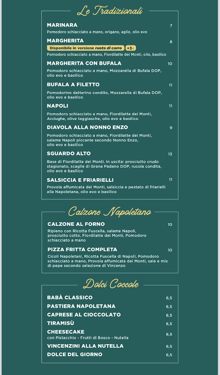 Pizzeria Vincenzo Capuano La Spezia Photo Menu 2