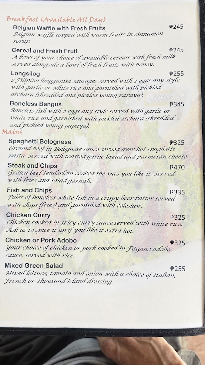The Halfway Cafe Photo Menu 5