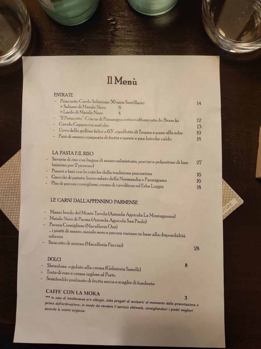 Osteria del Castellazzo Photo Menu 1