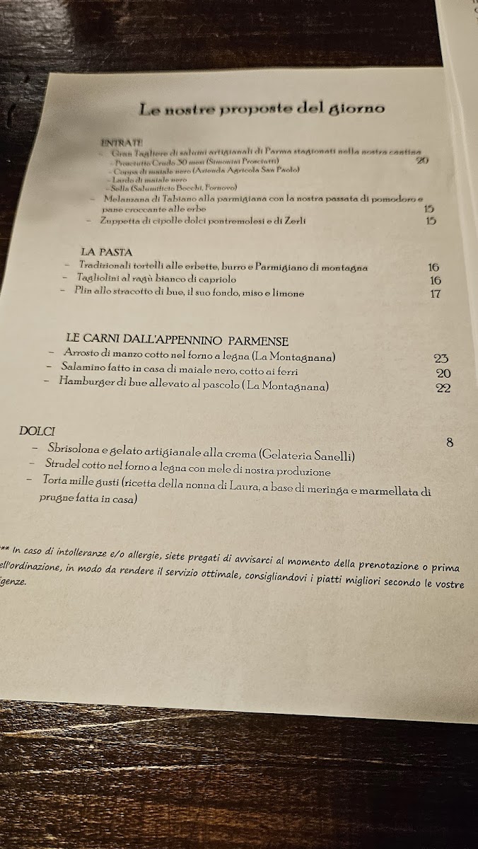 Osteria del Castellazzo Photo Menu 5