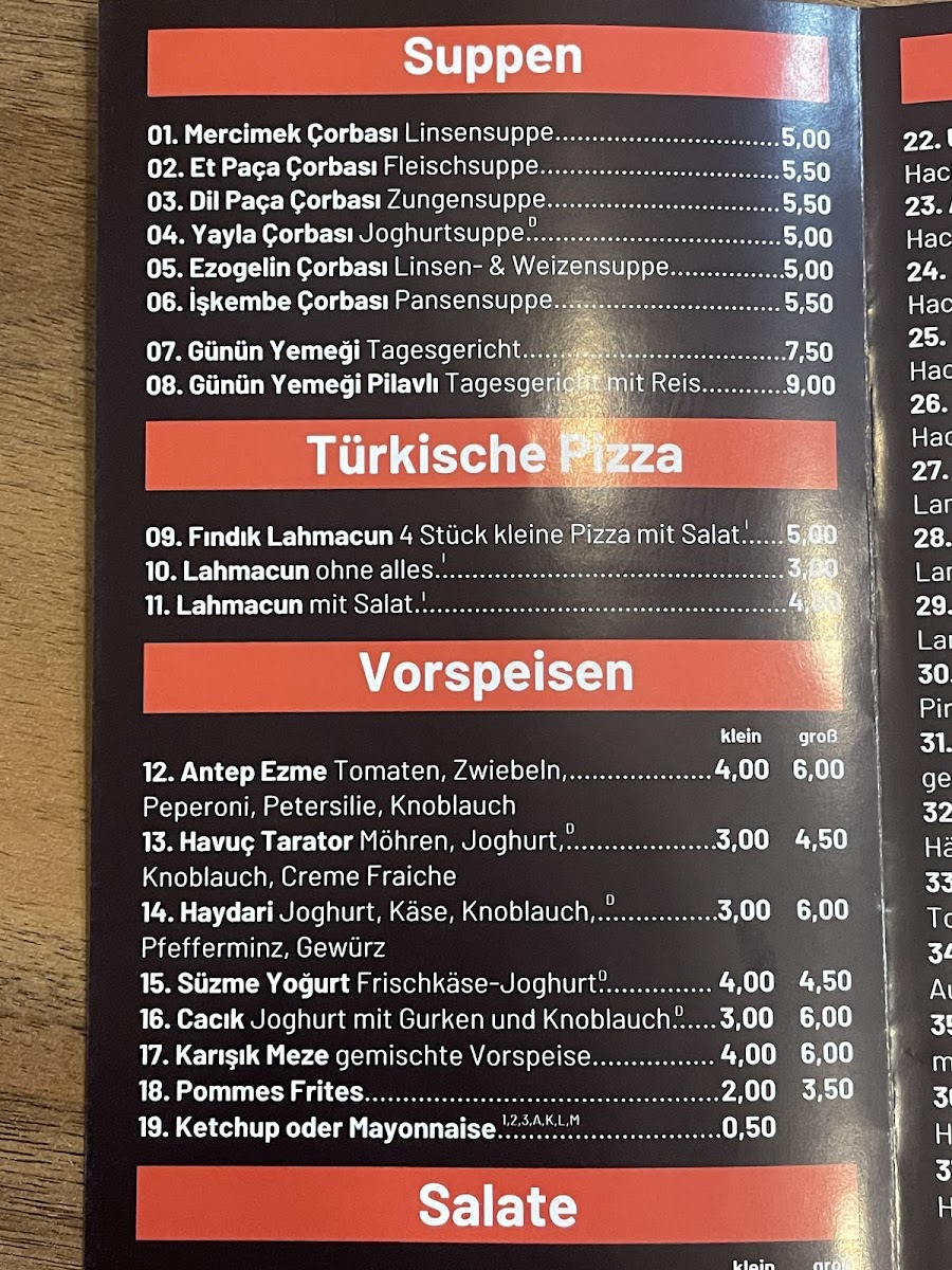 Ali Usta Ocakbaşı Restaurant - Duisburg Photo Menu 5