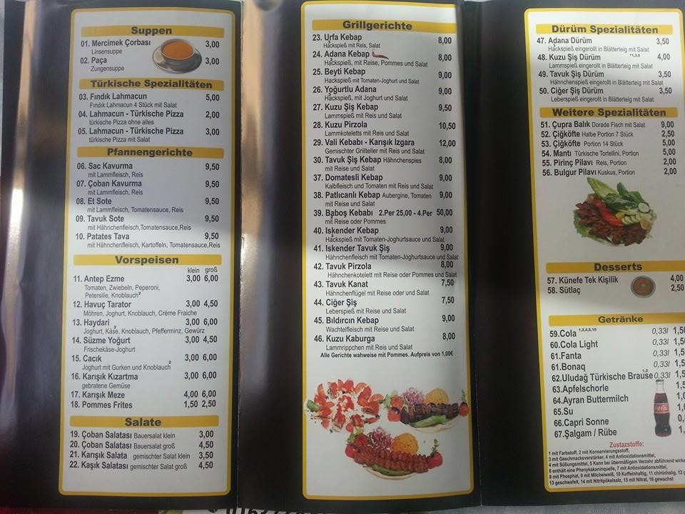 Ali Usta Ocakbaşı Restaurant - Duisburg Photo Menu 9