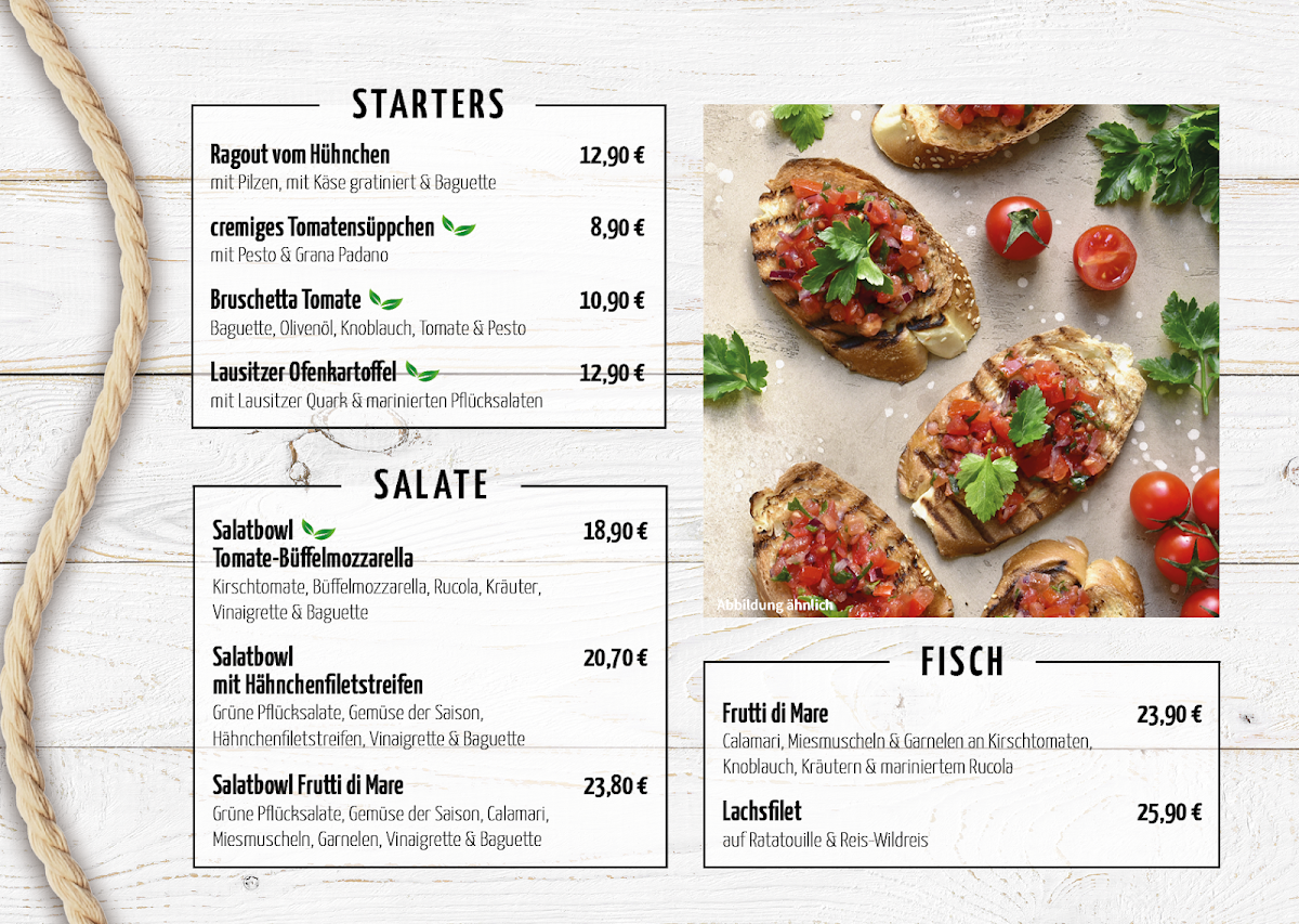 Pier 1 - Restaurant & Eiscafé am Stadthafen Senftenberg Photo Menu 4