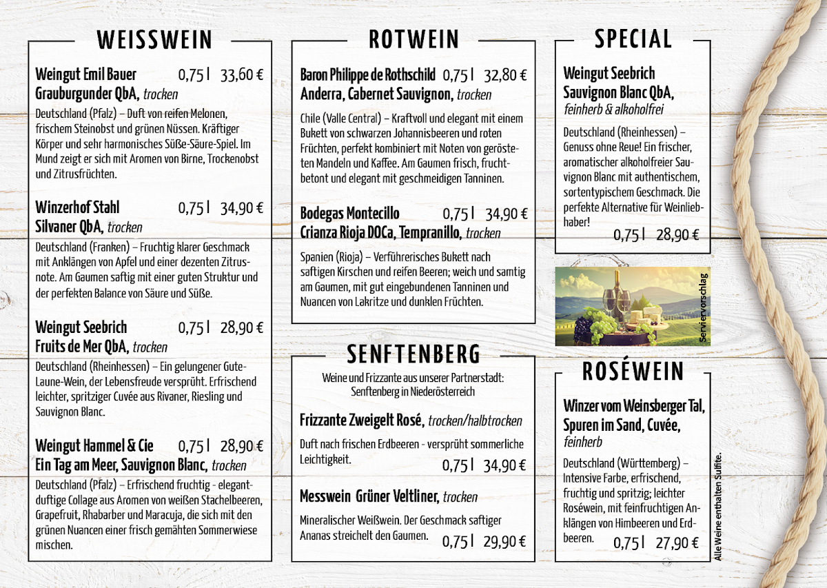Pier 1 - Restaurant & Eiscafé am Stadthafen Senftenberg Photo Menu 5