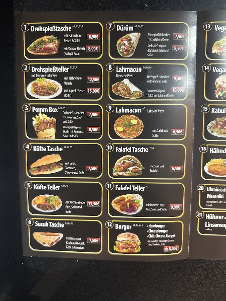 Boss Döner Photo Menu 2