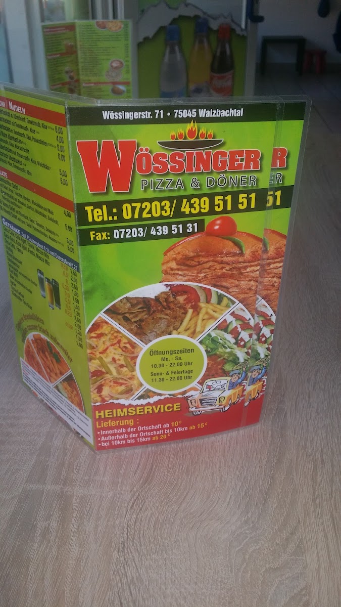 Wössinger Pizza & Döner Photo Menu 1