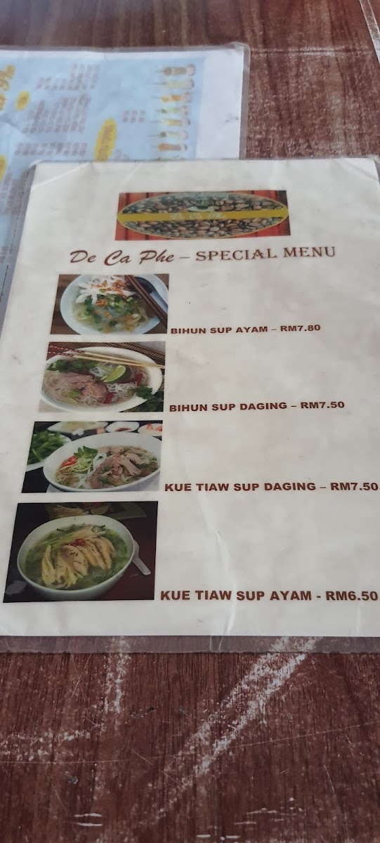 De Ca Phe, Vietnamese Coffee & Noodles Photo Menu 8