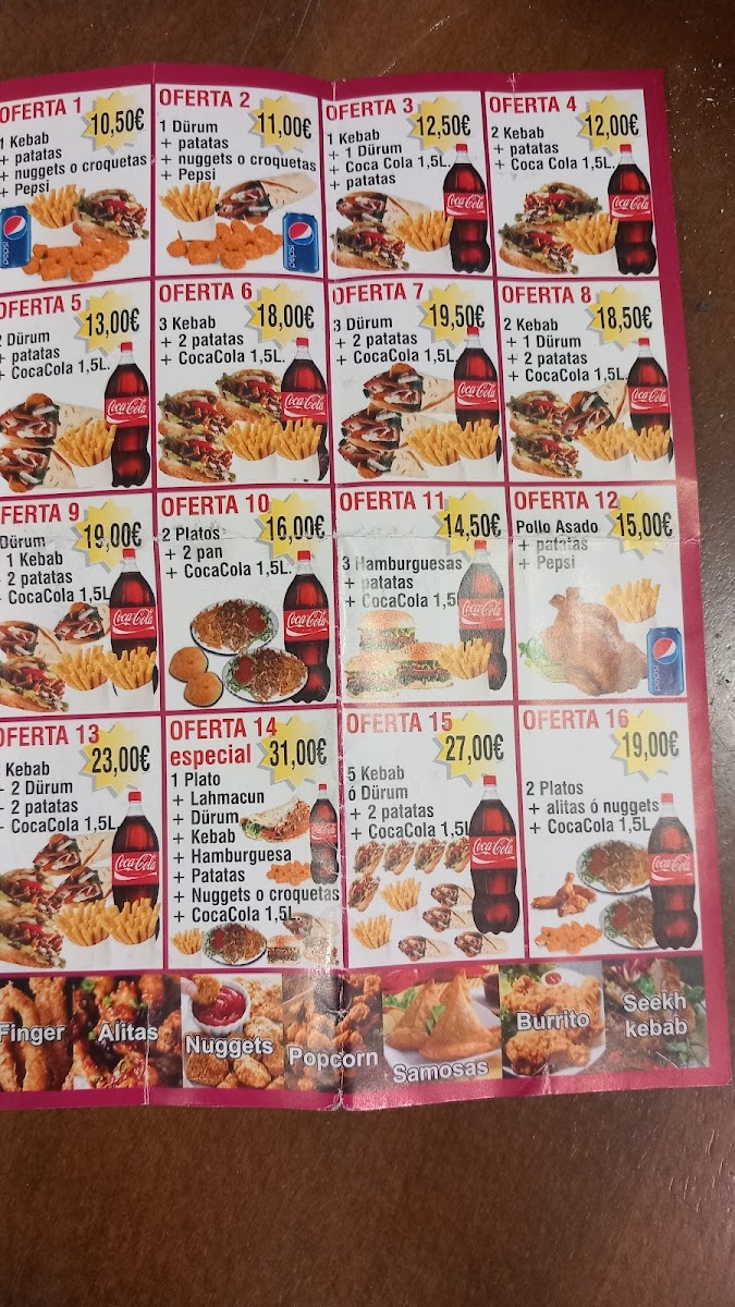 Kebabish Llanera Photo Menu 2