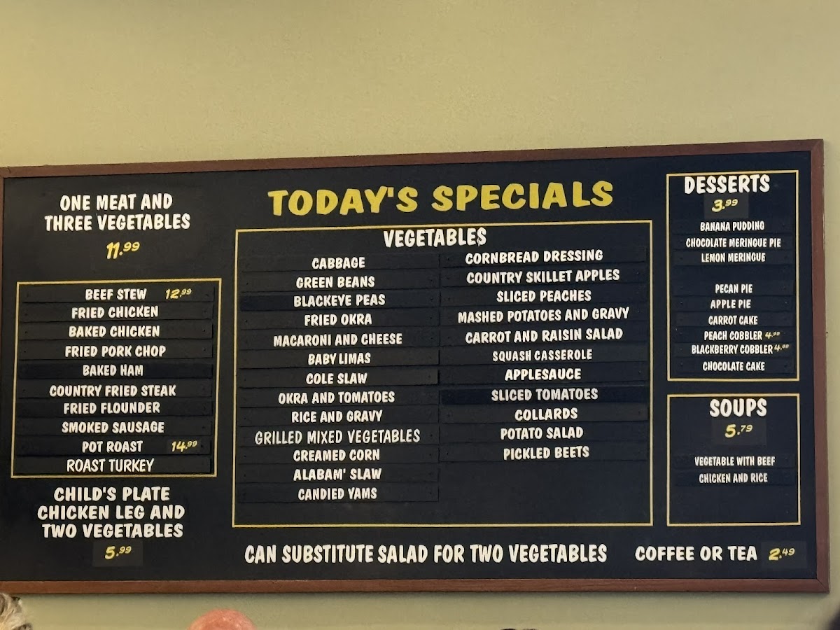 Lizard's Thicket Restaurant Photo Menu 4