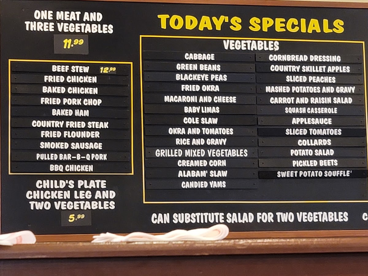 Lizard's Thicket Restaurant Photo Menu 9