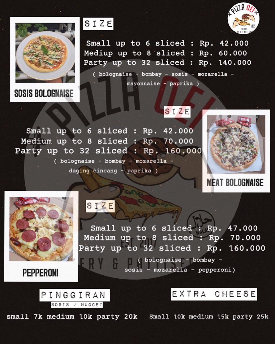 Pizza Oei and Pattiserie Photo Menu 1