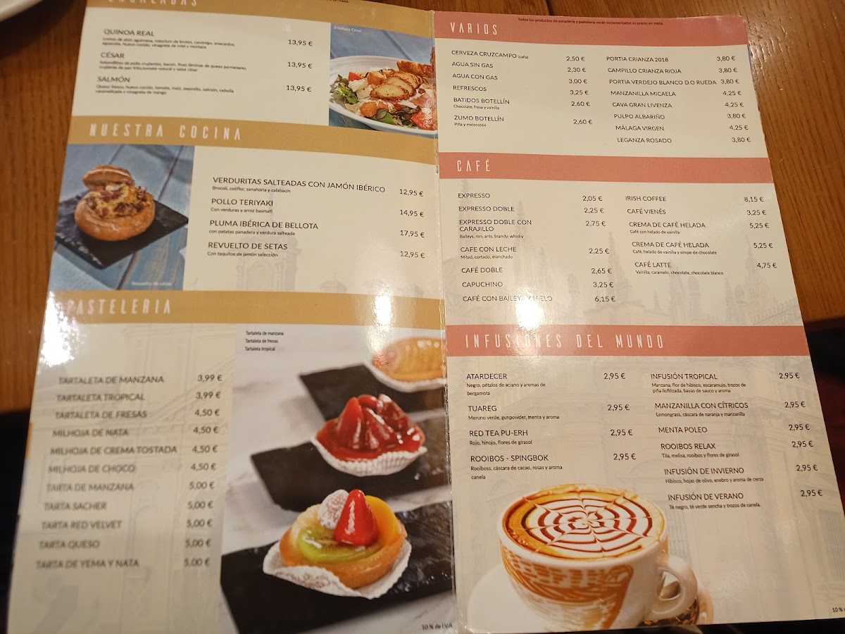 Cafetería Pastelería La Canasta Photo Menu 2