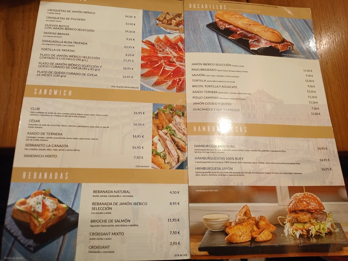 Cafetería Pastelería La Canasta Photo Menu 4
