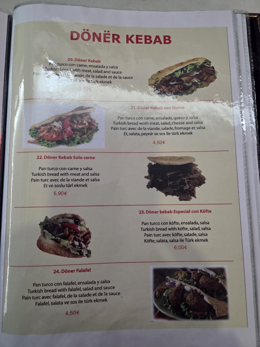 Restaurant Prince a la Turca - HALAL FOOD Photo Menu 5