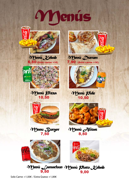 Ankara Restaurante Kebab y comida Arabe Halal Photo Menu 1