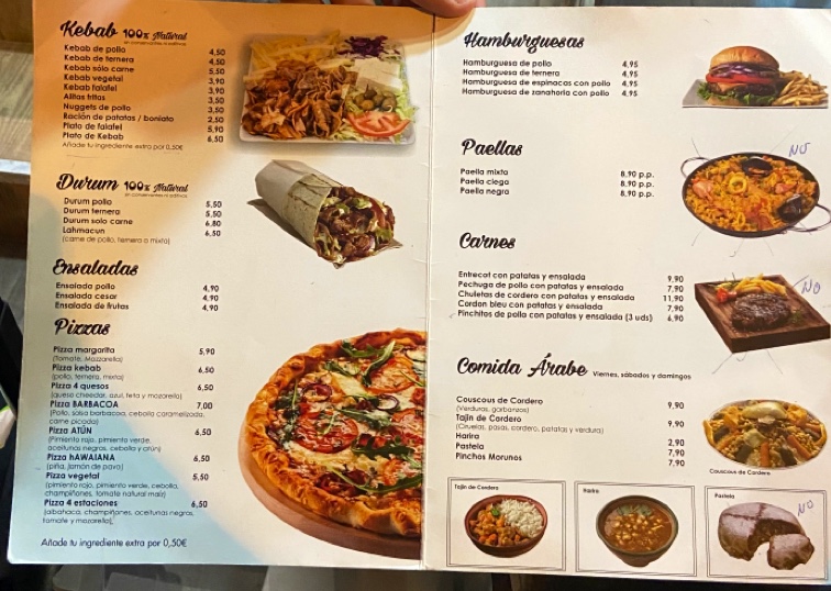 Ankara Restaurante Kebab y comida Arabe Halal Photo Menu 2