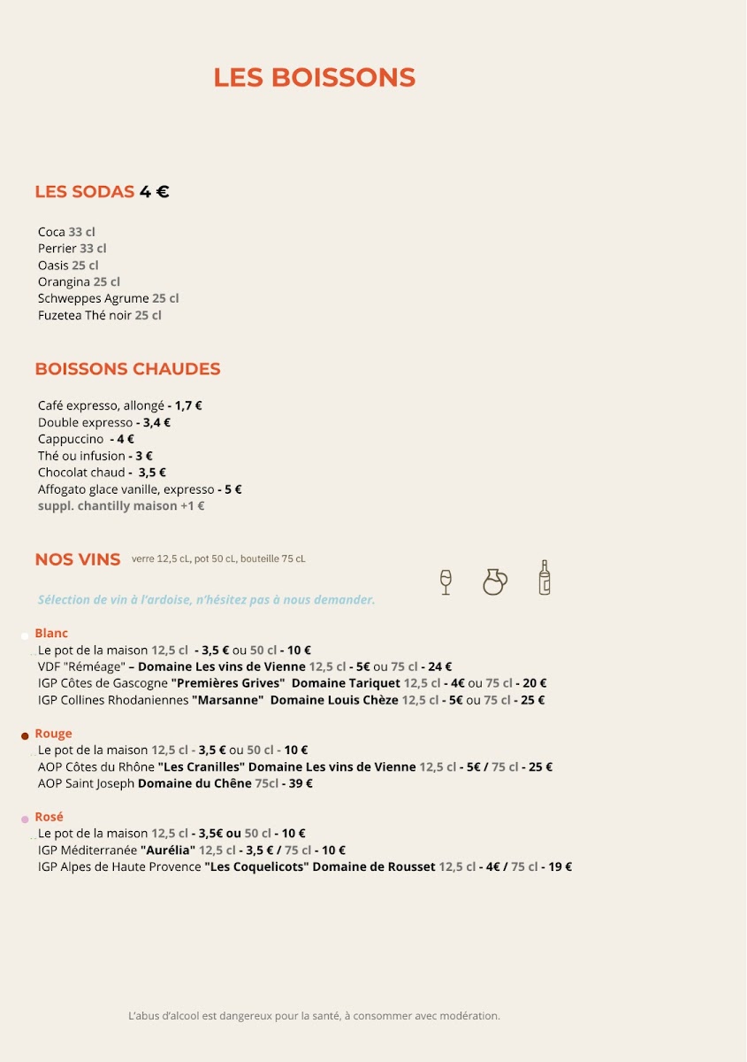 Le Bouillon - Brasserie des Eaux Vives Photo Menu 4