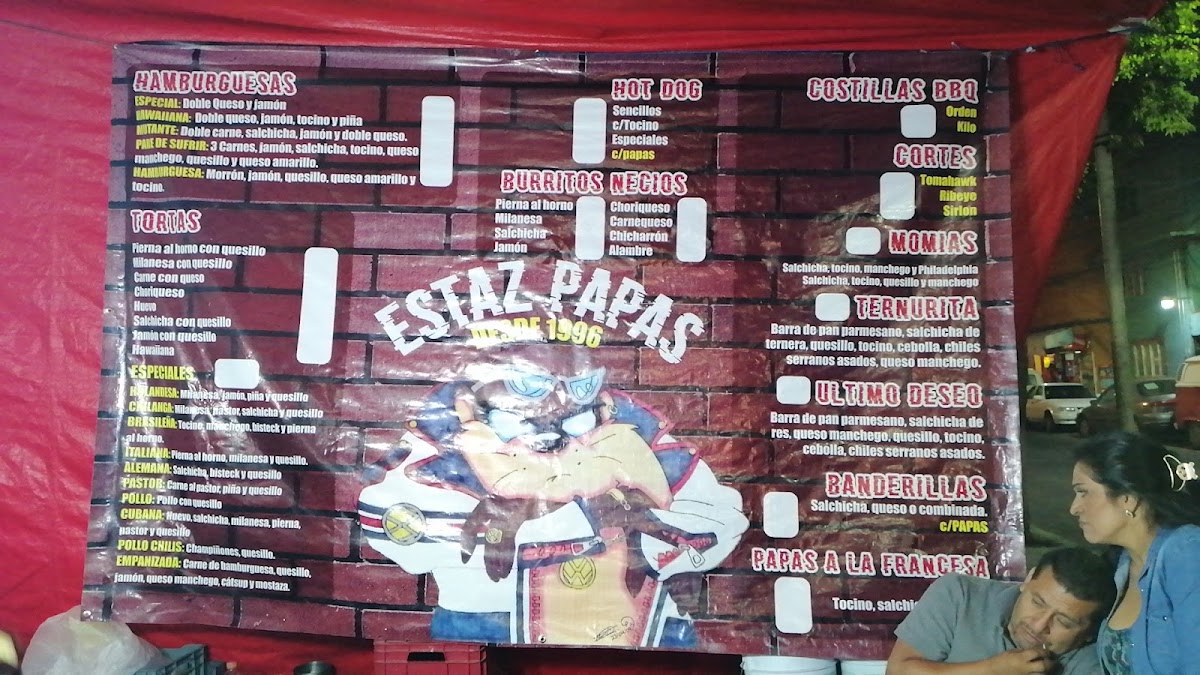 EstaZ papas Photo Menu 1
