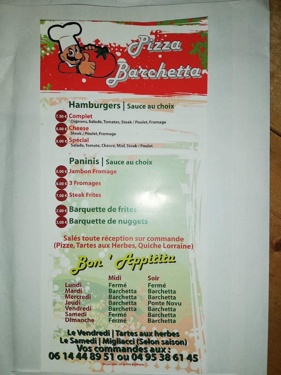 Pizza Barchetta Photo Menu 4