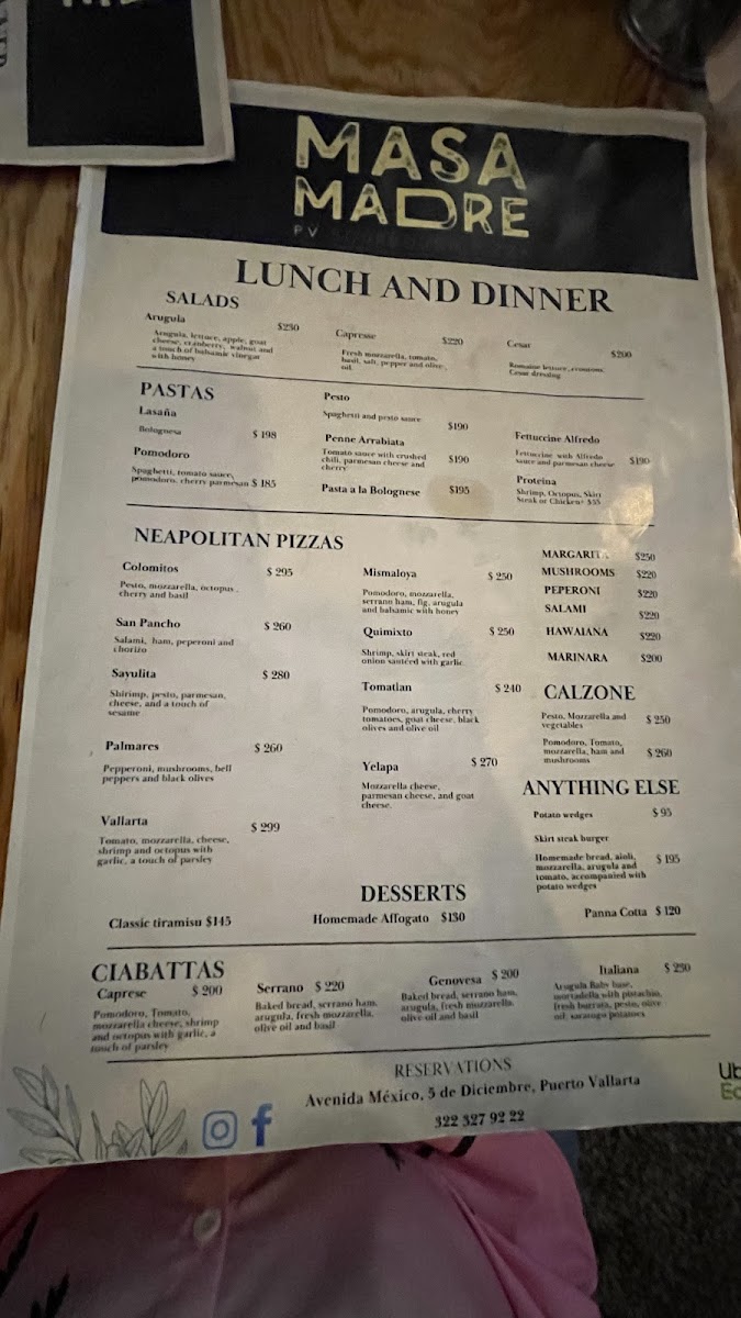 Masa Madre Photo Menu 8