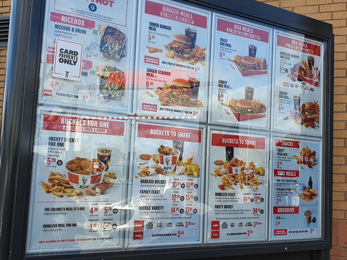 KFC Rochdale - Kingsway Retail Park Photo Menu 1