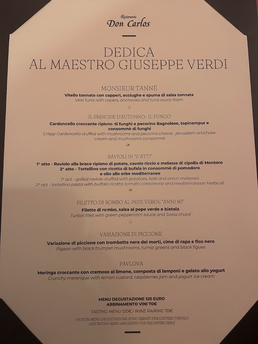 Ristorante Don Carlos Photo Menu 1