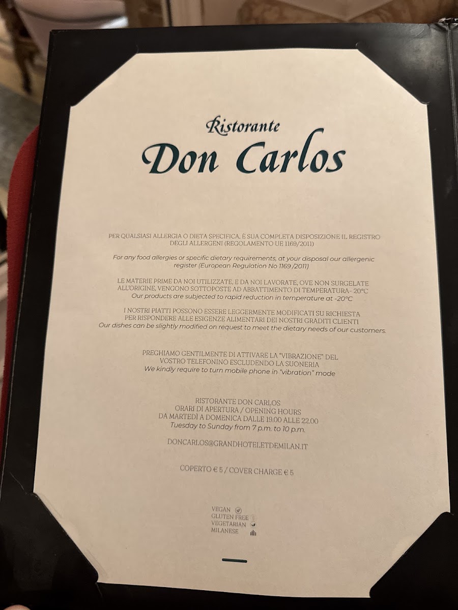 Ristorante Don Carlos Photo Menu 9