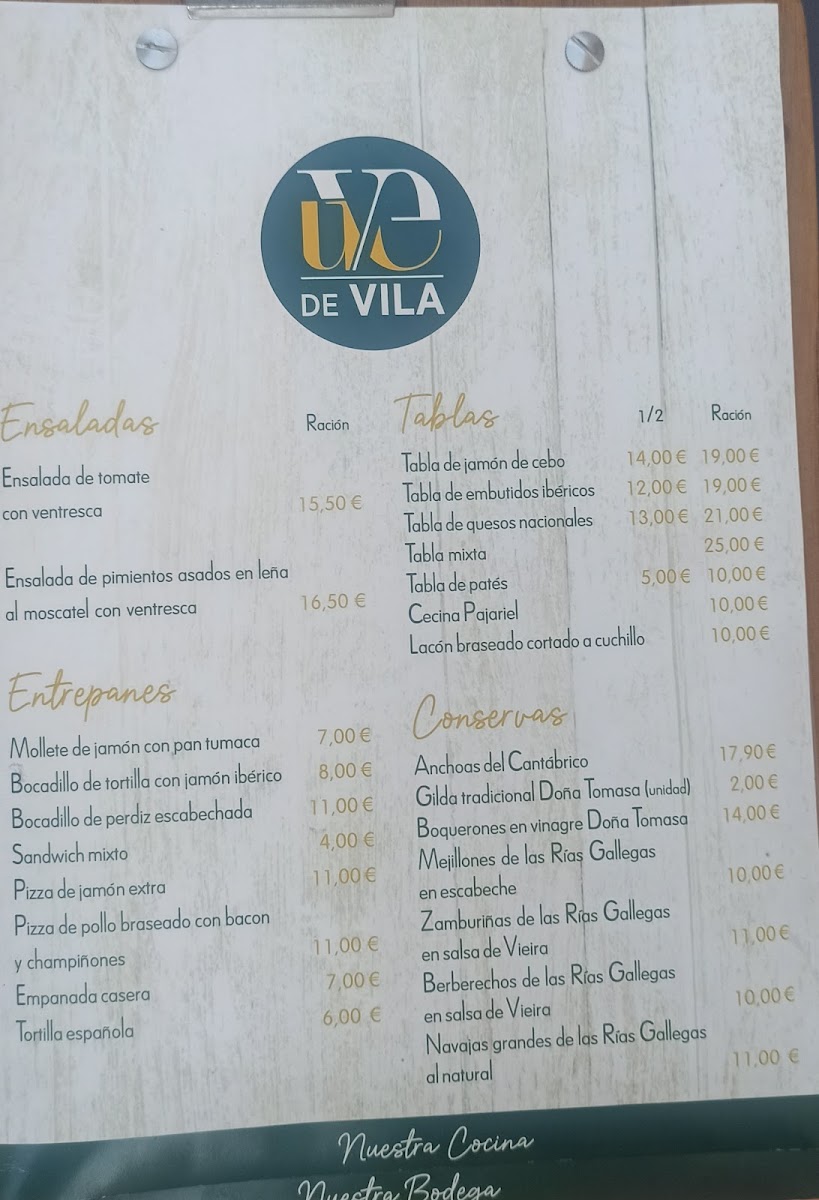 Uve de Vila Photo Menu 2