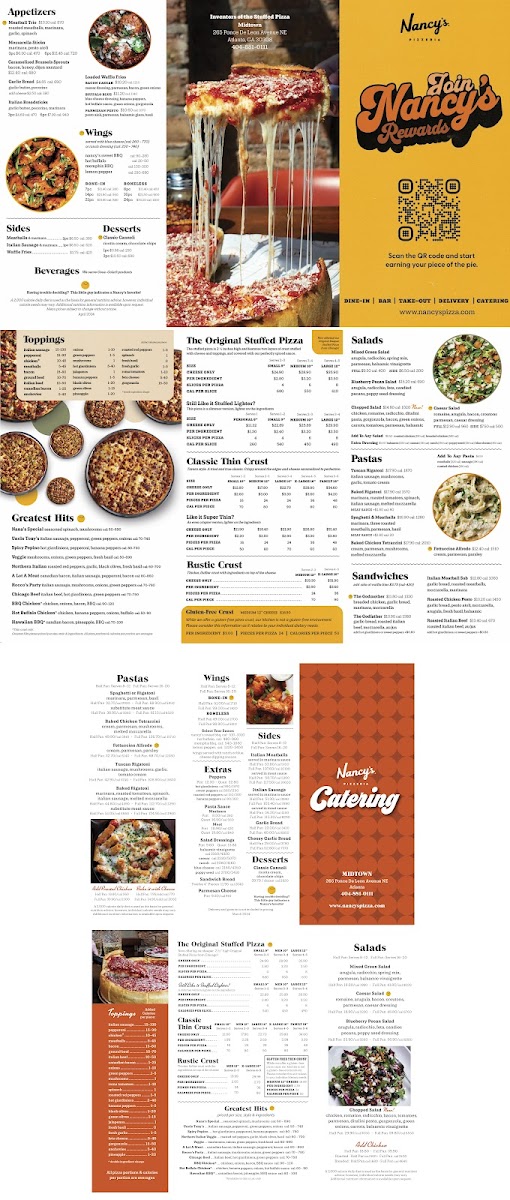 Nancy's Pizza Midtown Photo Menu 1