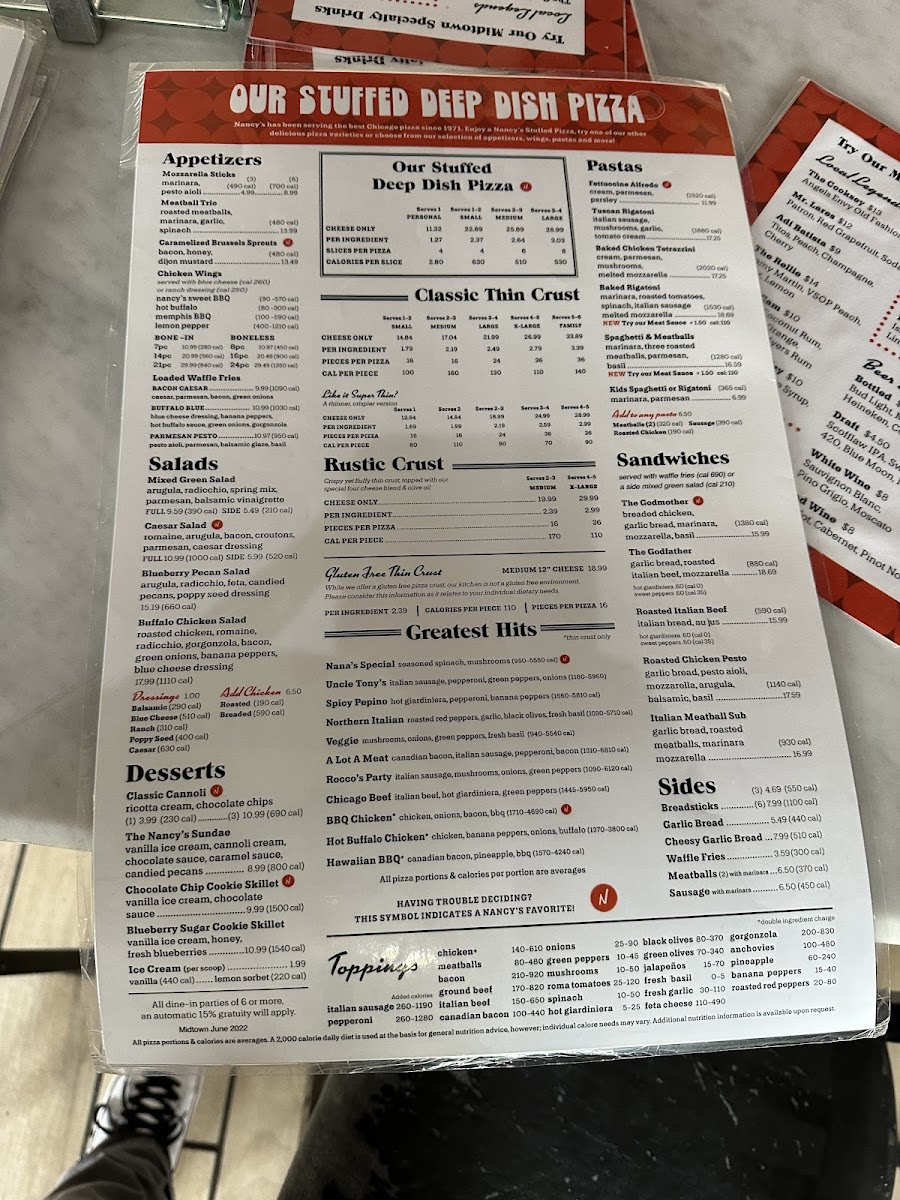 Nancy's Pizza Midtown Photo Menu 4