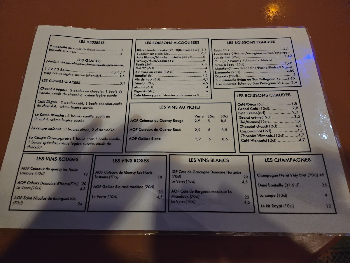 Le Quercygnac Photo Menu 5
