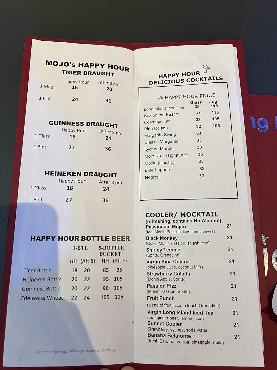 Mojo Pizza Co KL (Mojo & Co) Photo Menu 3