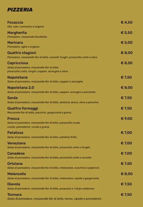 Tola's Pizzeria Ristorante Photo Menu 2