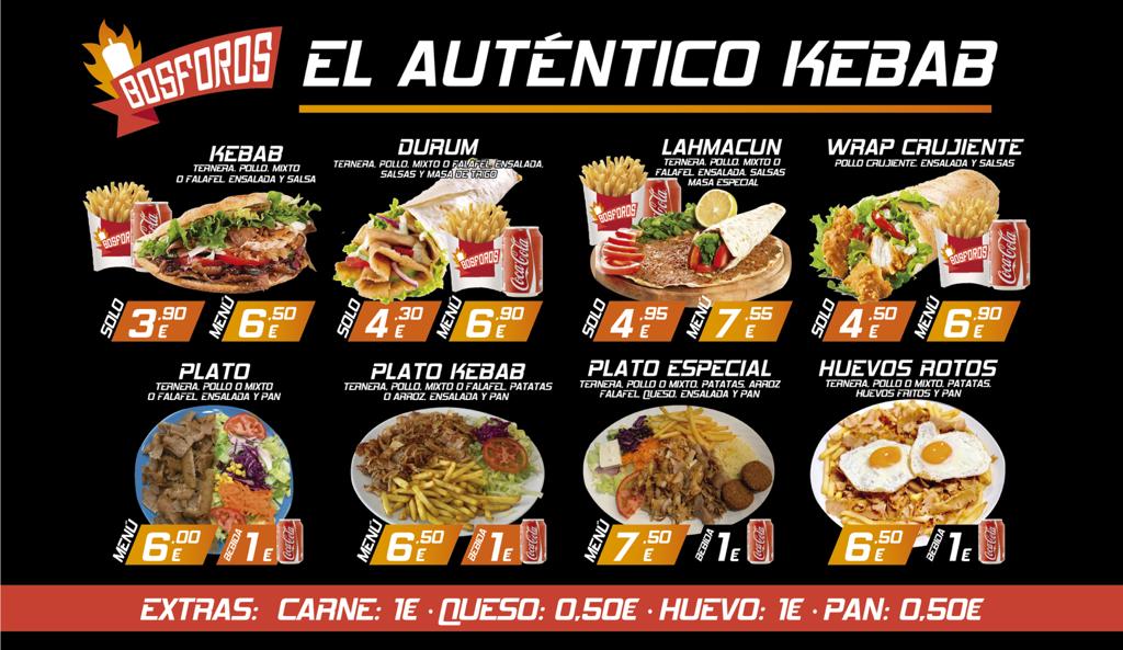 New Bósforos El Auténtico Kebab Photo Menu 2