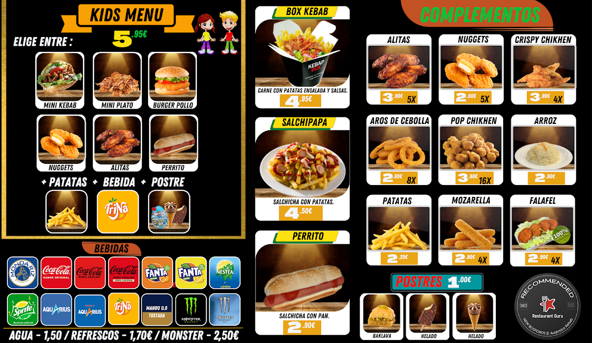 New Bósforos El Auténtico Kebab Photo Menu 7