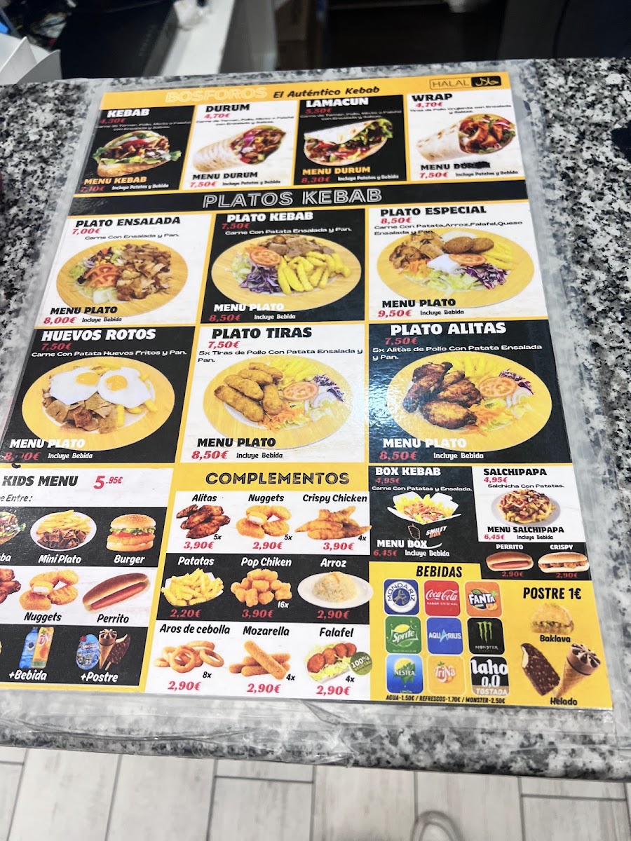 New Bósforos El Auténtico Kebab Photo Menu 9