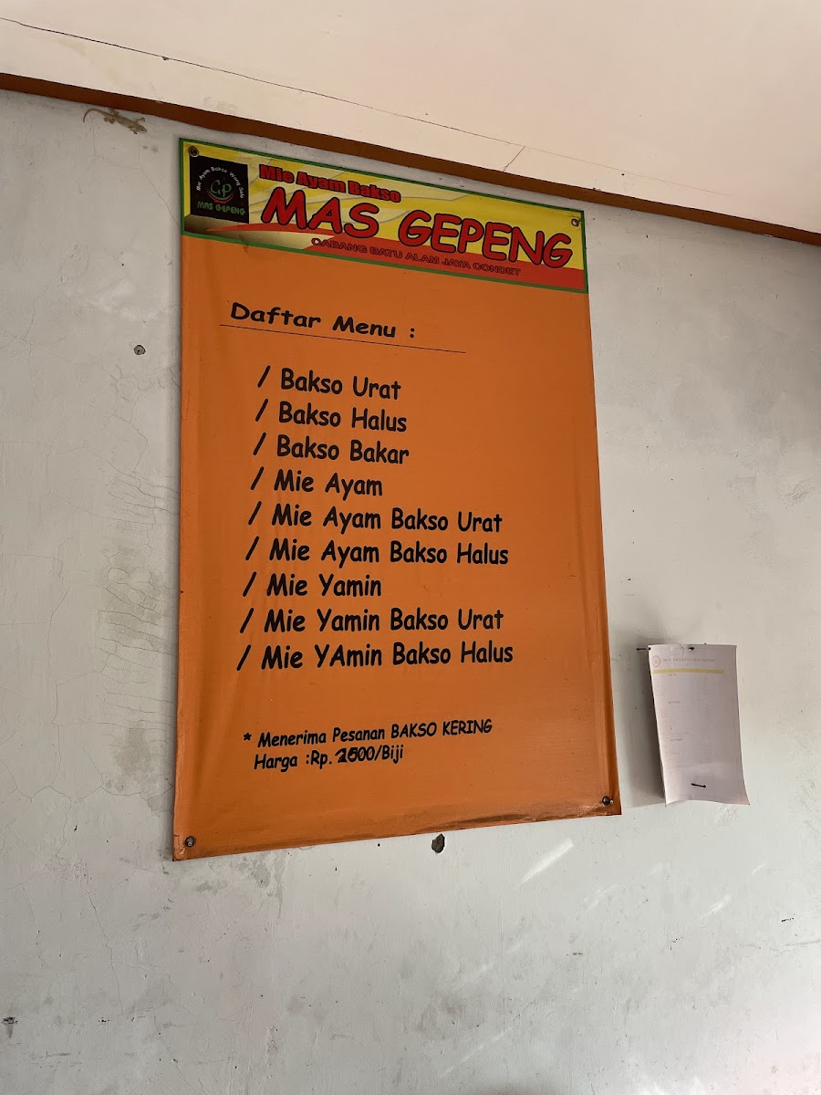 Bakso Mas Gepeng Photo Menu 1