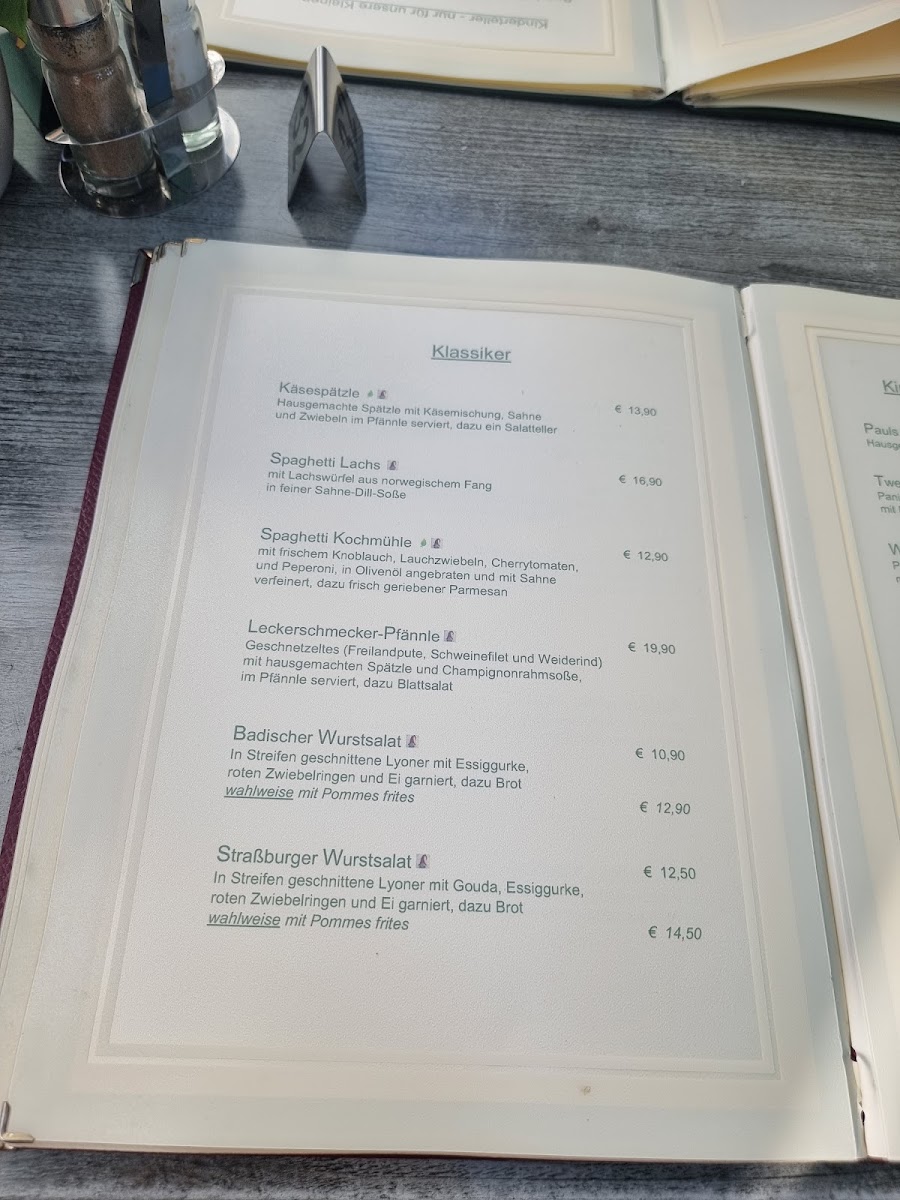 Restaurant „An der Kochmühle“ Photo Menu 2