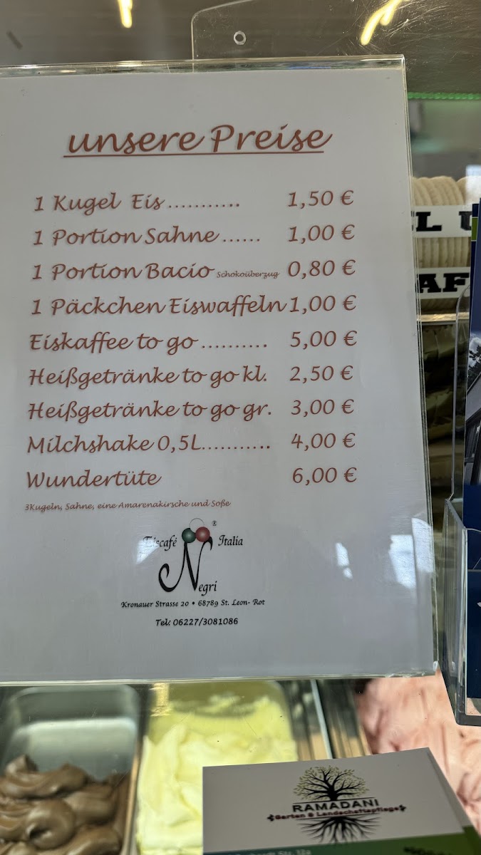 Eiscafé Italia Negri Photo Menu 1