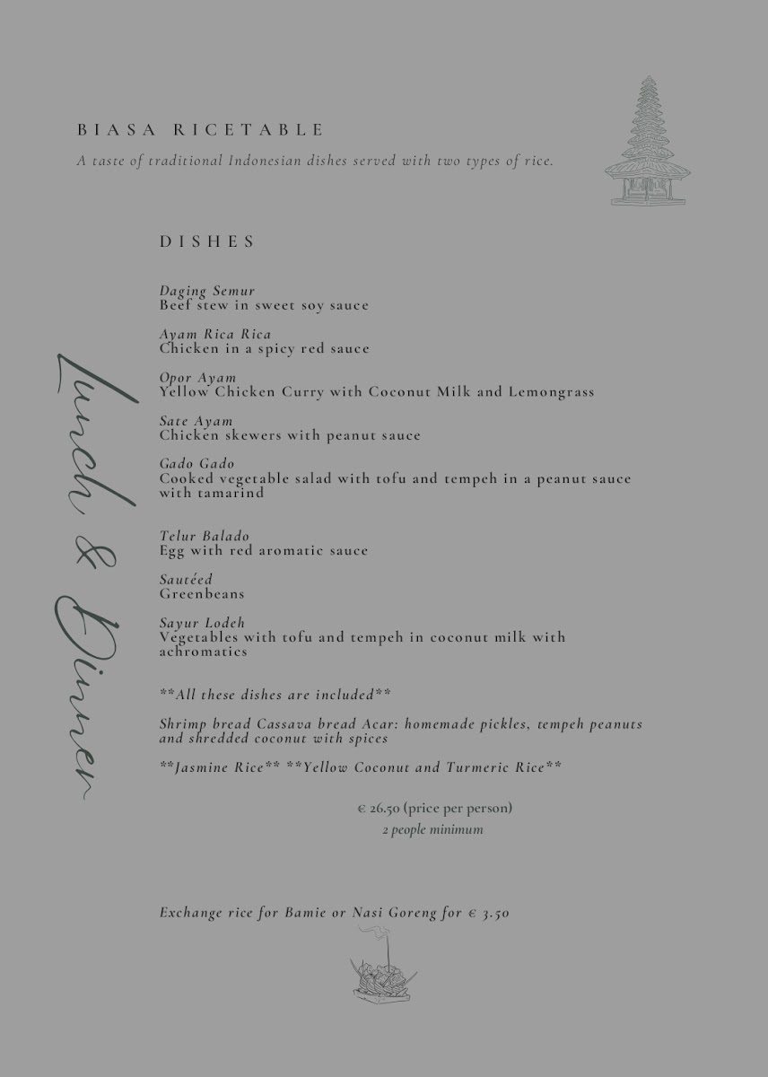 Restaurant Isla Bali Authentic Indonesian Photo Menu 9