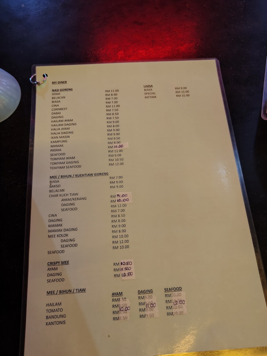 Cafe Diners Kak Mariam Photo Menu 2